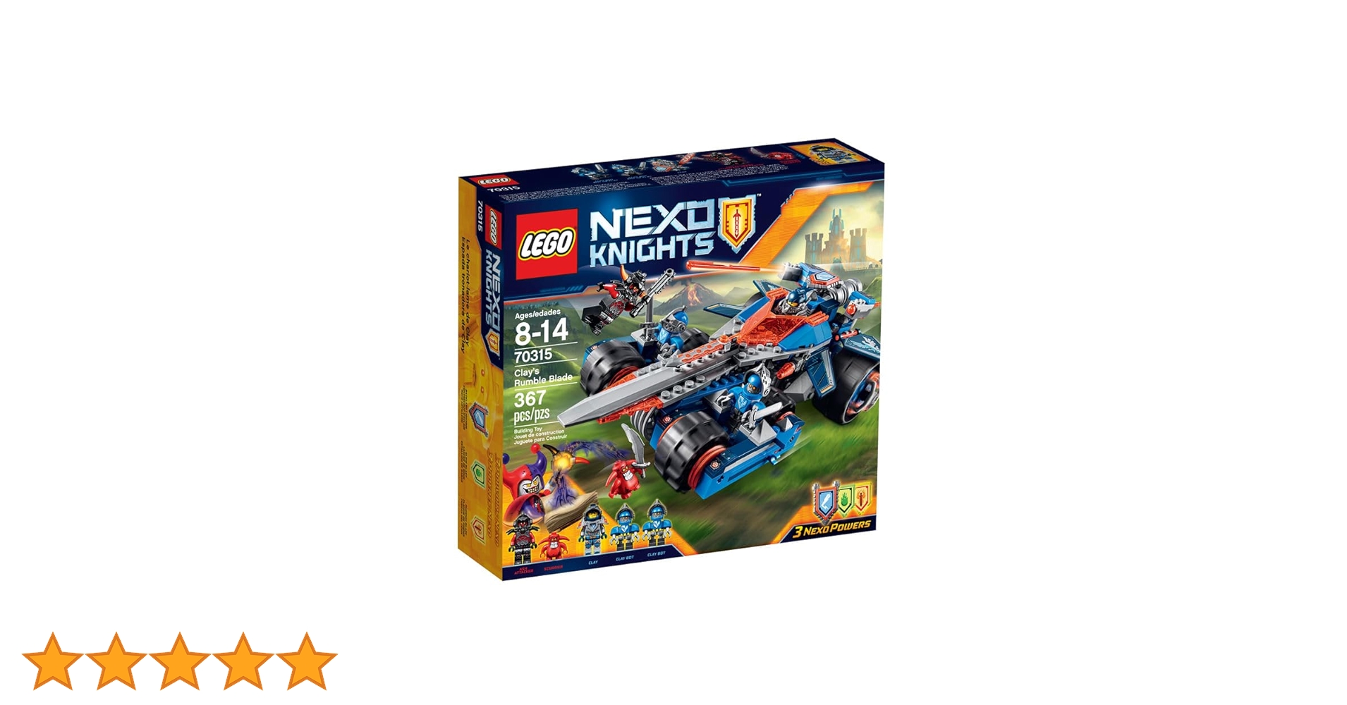 アンチ、エレメントデッキセット Amazon.co.jp: LEGO NexoKnights Clay's Rumble Blade 70315